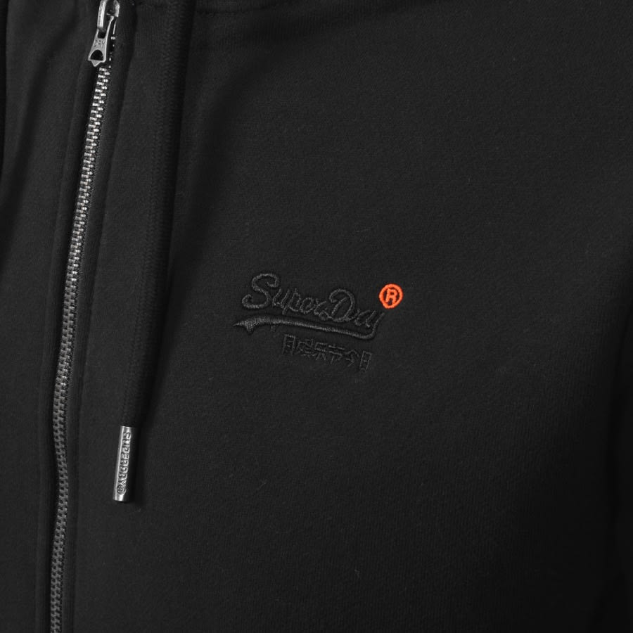 Alternative Image for ProductSuperdry Orange Label Full Zip Hoodie Black3
